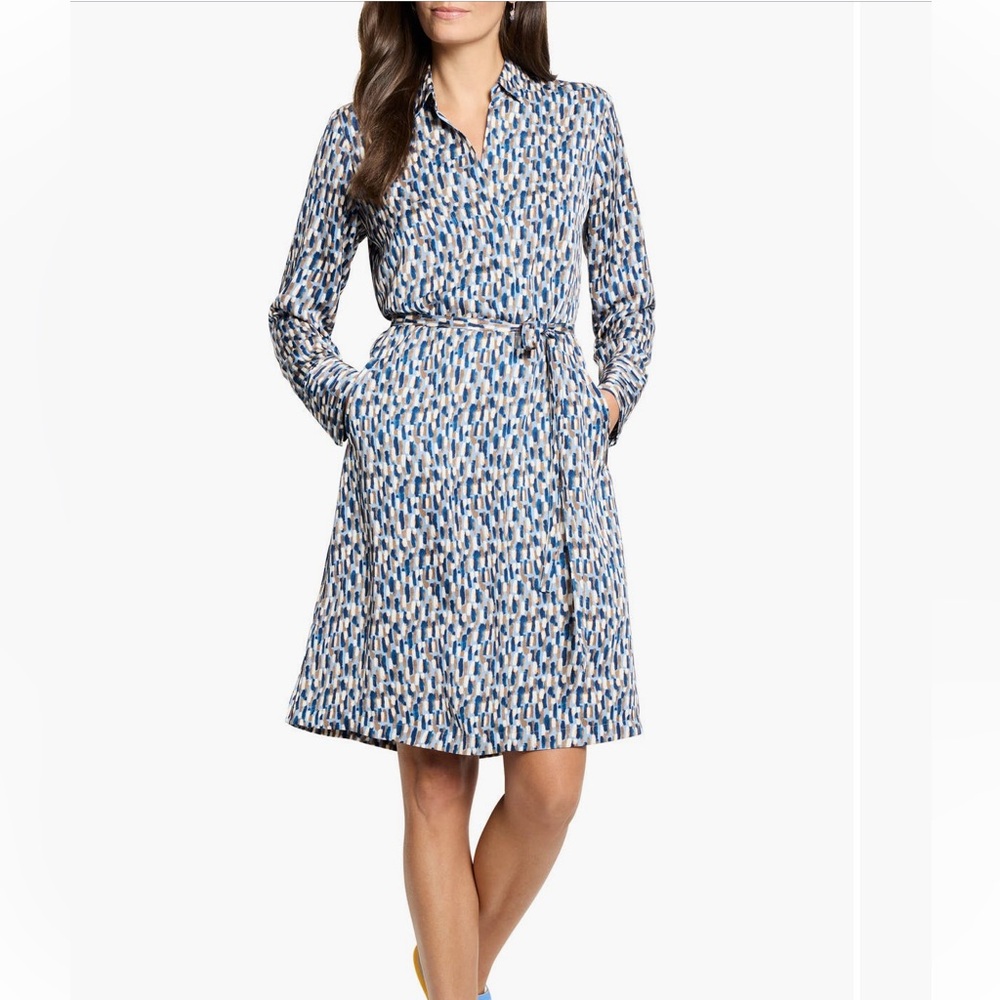 NWOT Nic+ZOE Brushstrokes Devon Dress M